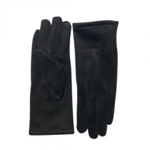 Suede Handschoen Black