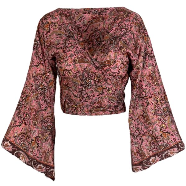 Bohemian Wrap Top Pink