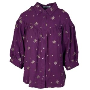 Ambika Mousseline Top Sun Purple