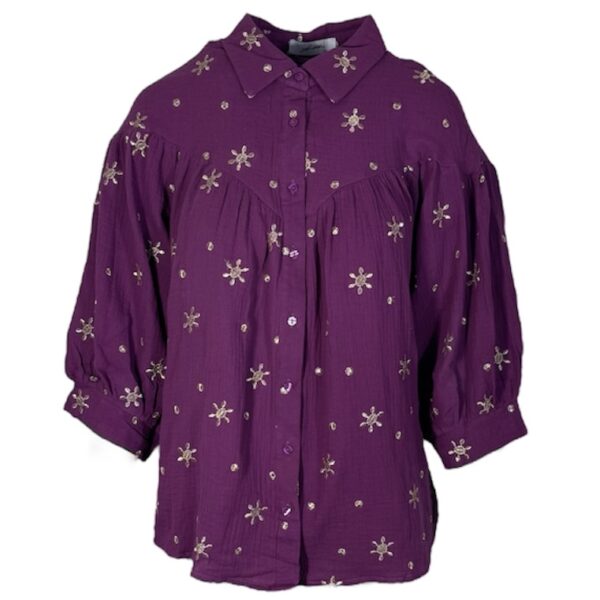 Ambika Mousseline Top Sun Purple