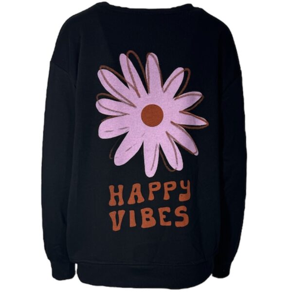 Happy Vibes Sweater Black