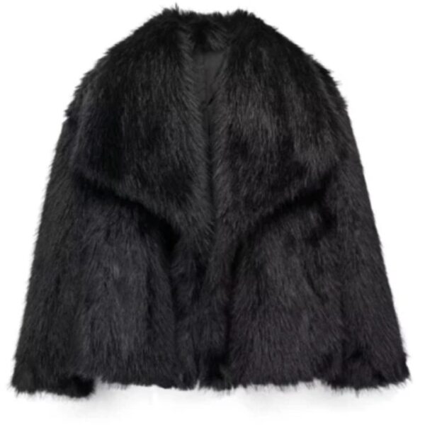 faux fur black